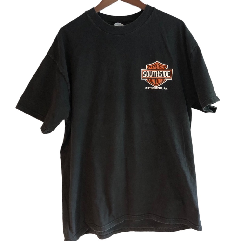 Harley Davidson inspired T-shirt Mario’s saloon in Pittsburgh